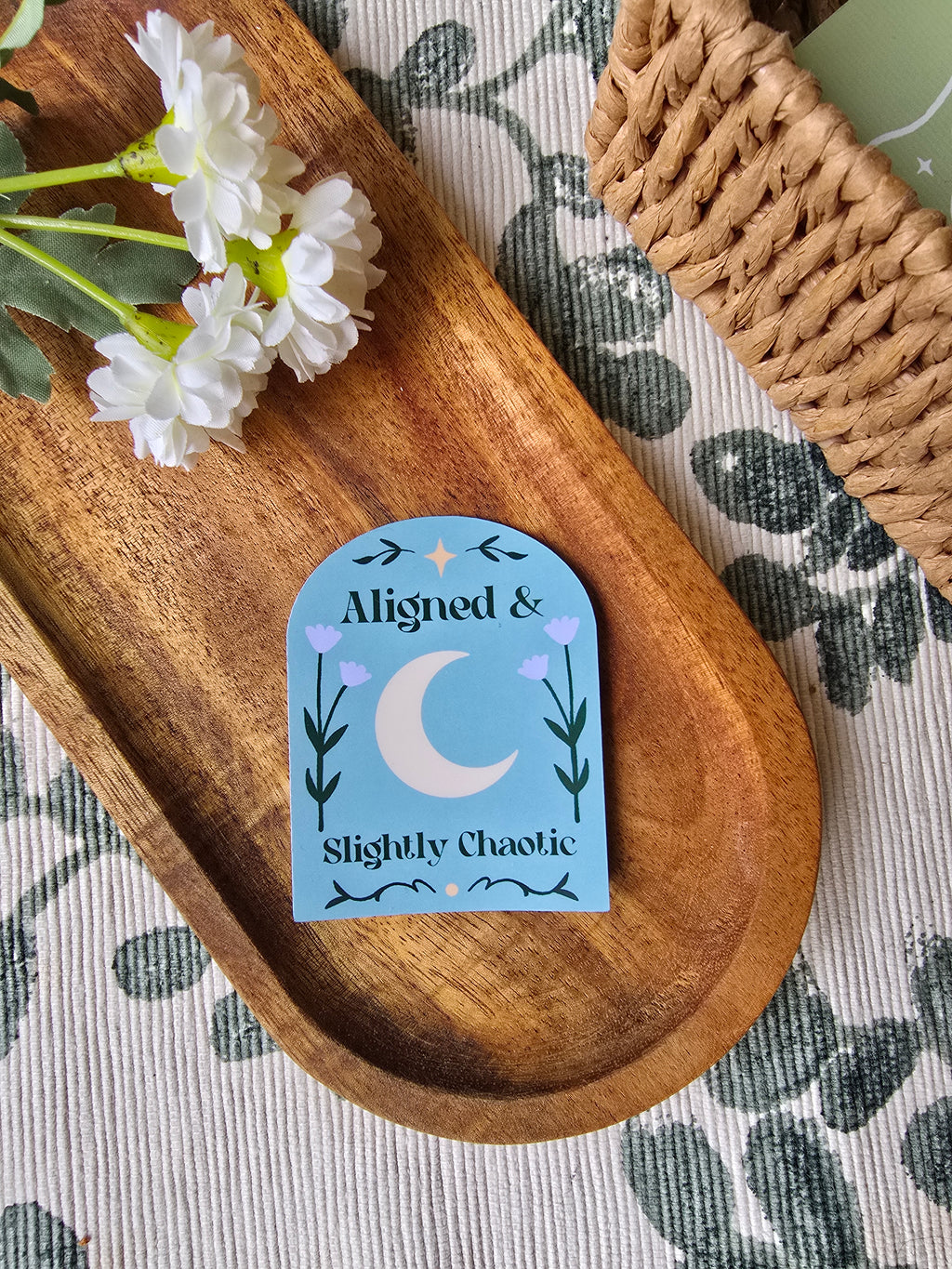 Aligned & Slightly Chaotic Sticker
