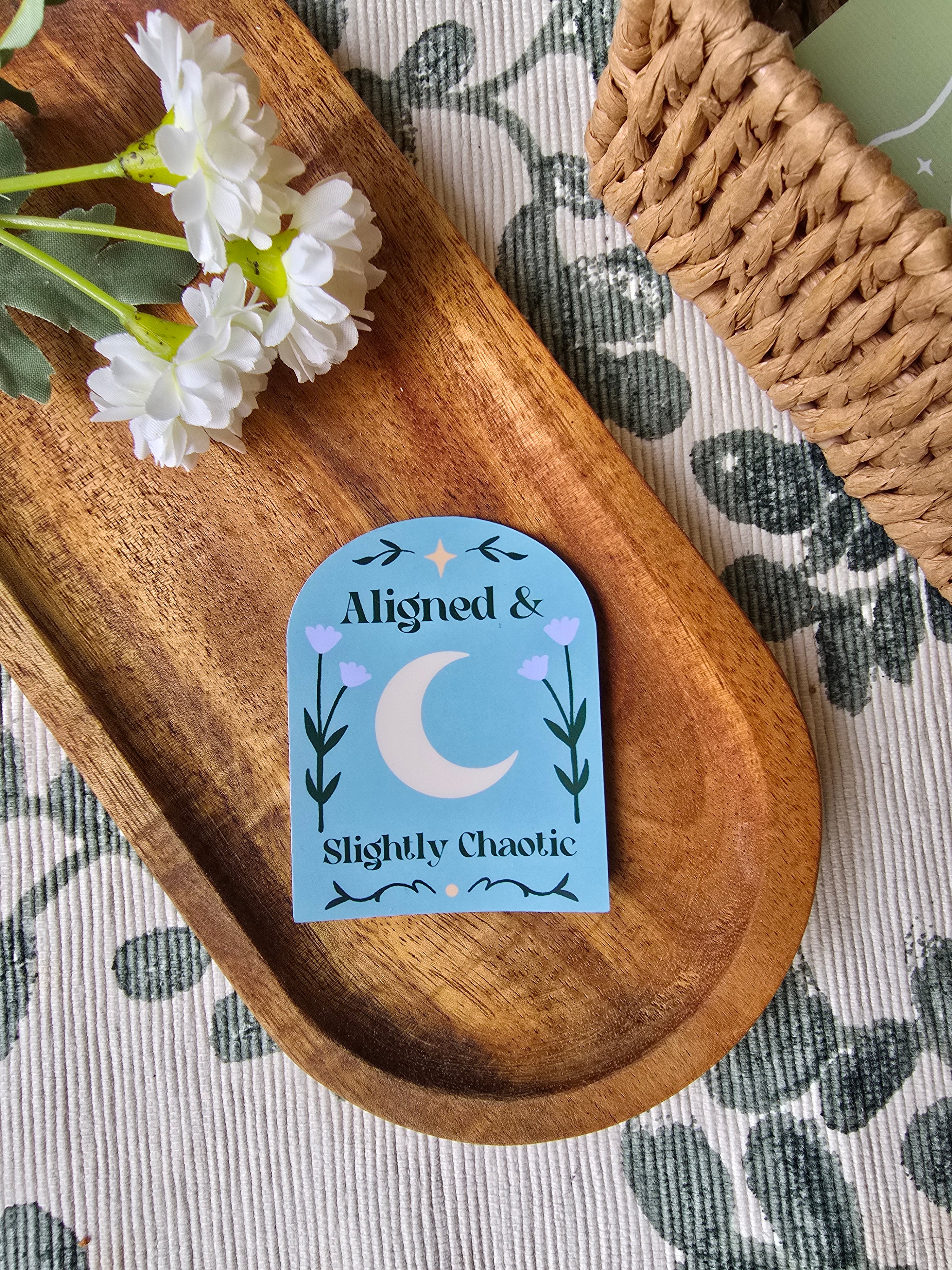 Aligned & Slightly Chaotic Sticker