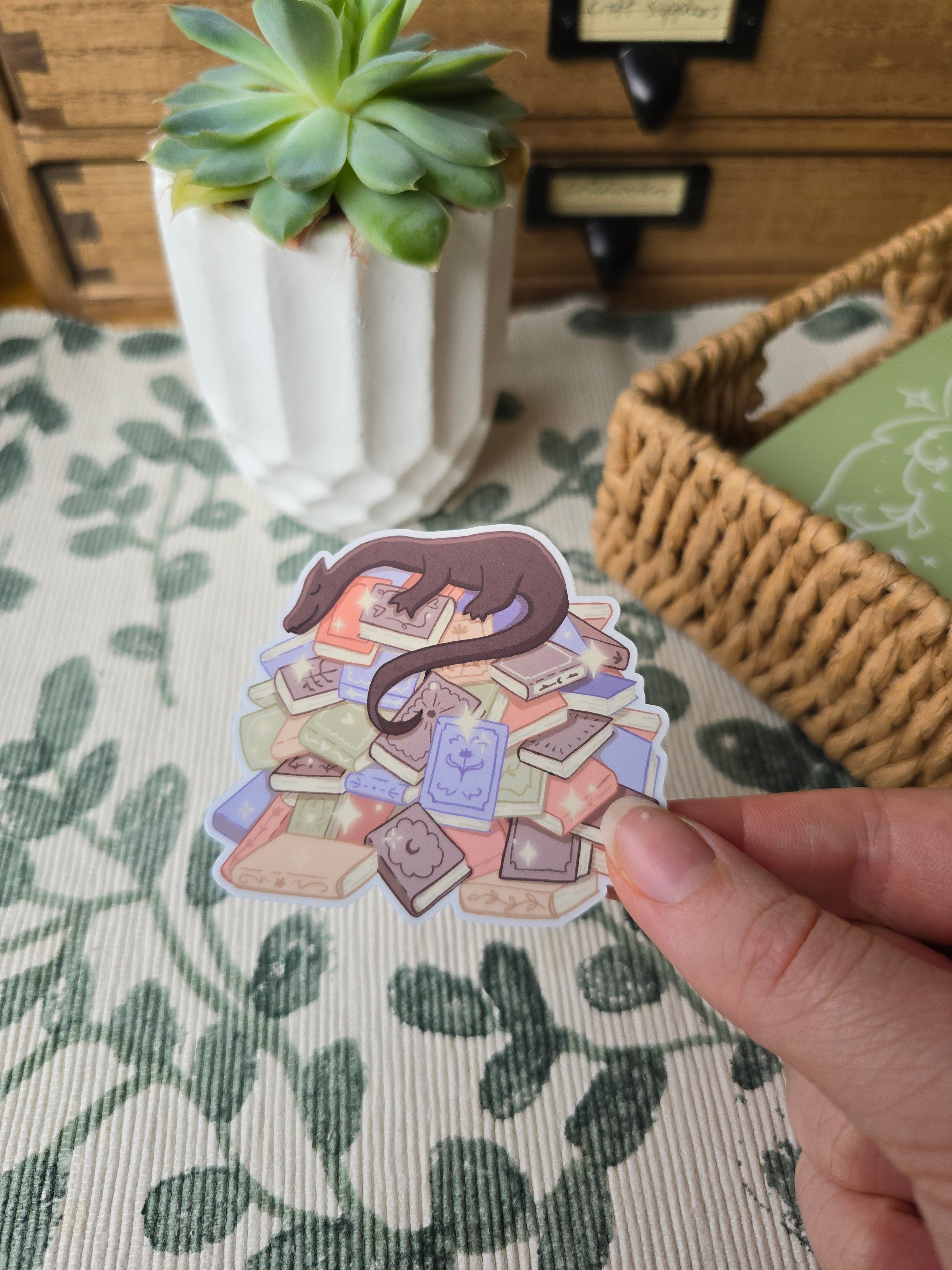 Dragon Book Hoard Sticker
