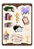 Fantasy Reader Sticker Sheet