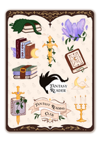 Fantasy Reader Sticker Sheet