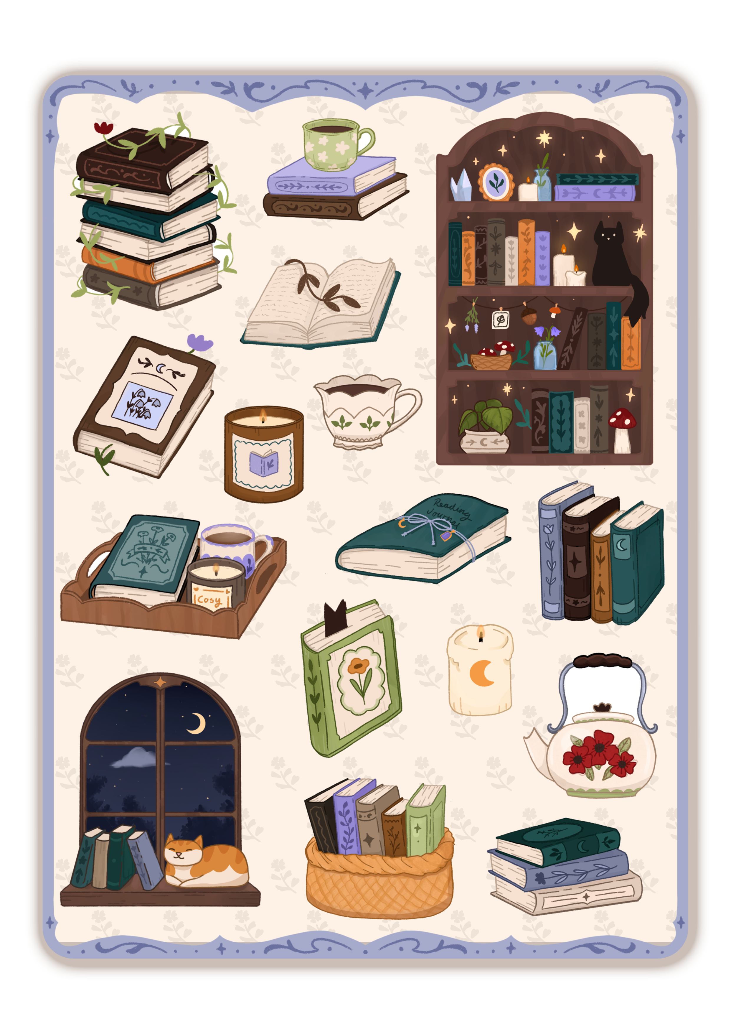 Magical Books Sticker Sheets