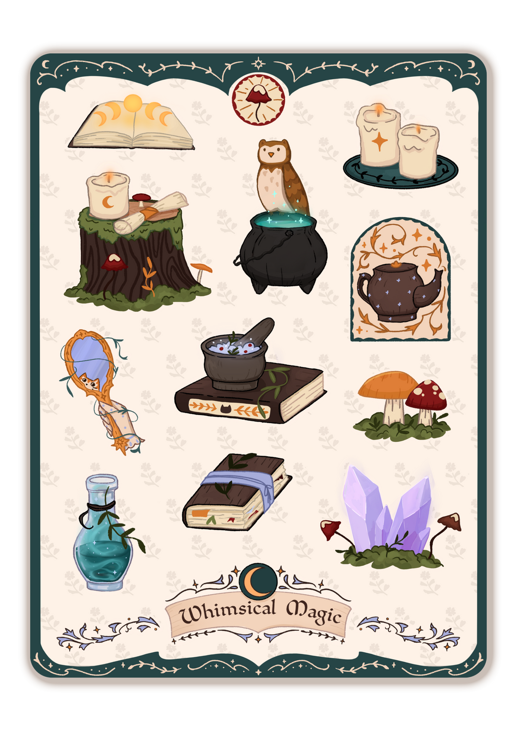 Whimsical Magic Sticker Sheet