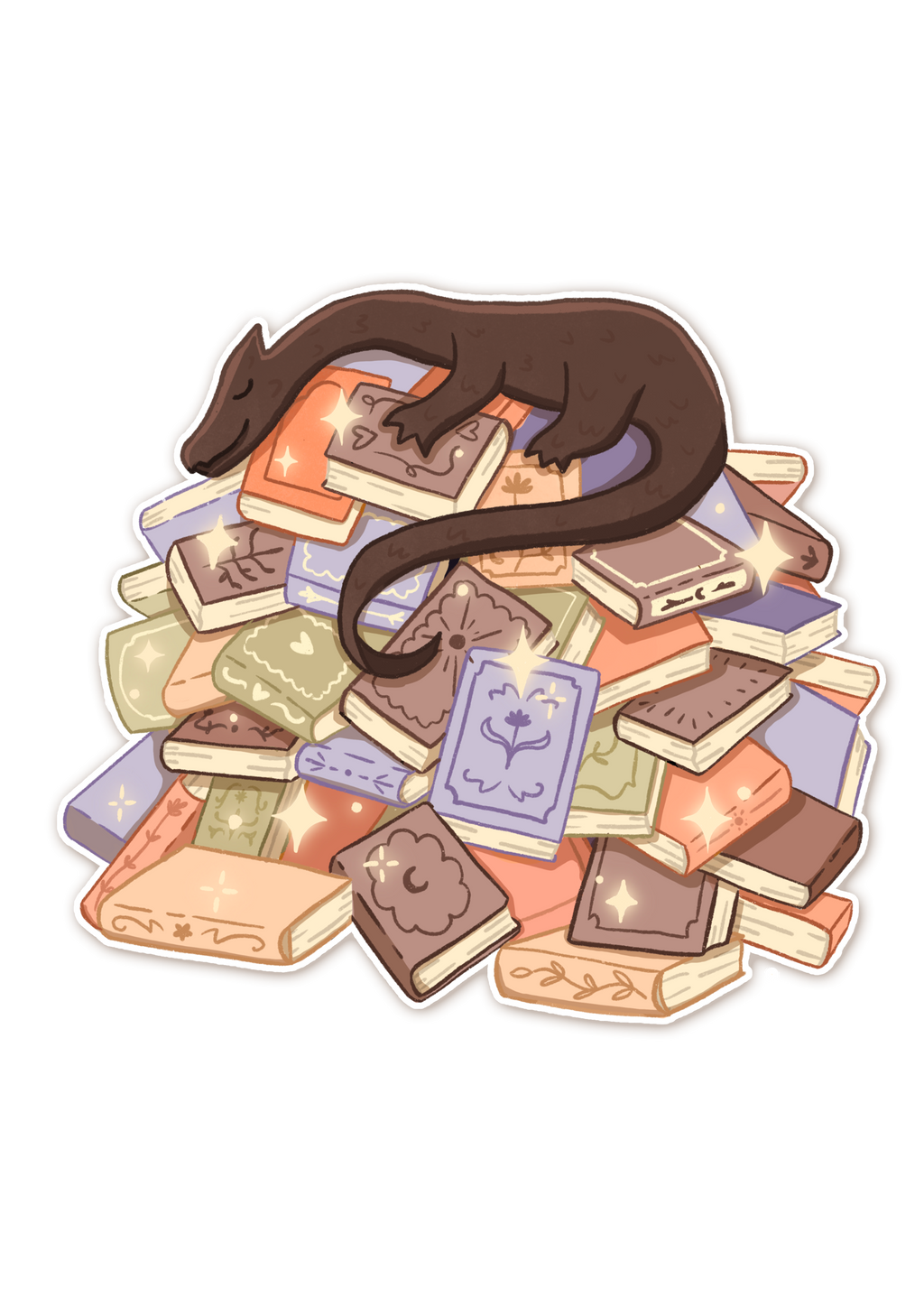 Dragon Book Hoard Sticker