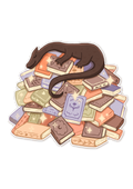Dragon Book Hoard Sticker