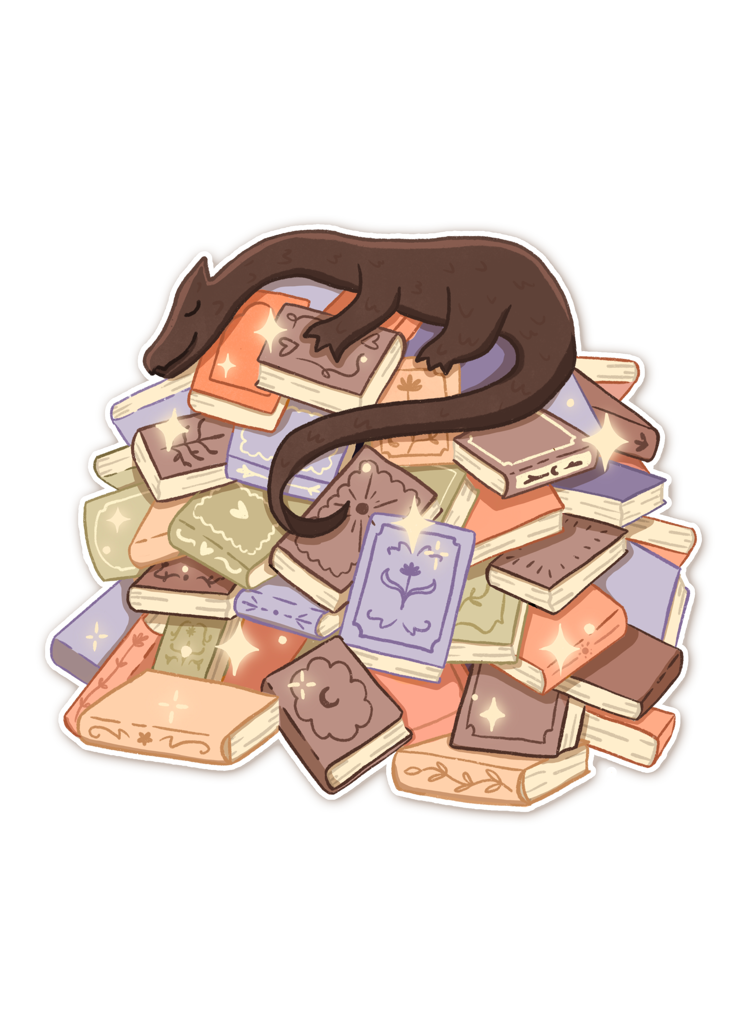Dragon Book Hoard Sticker