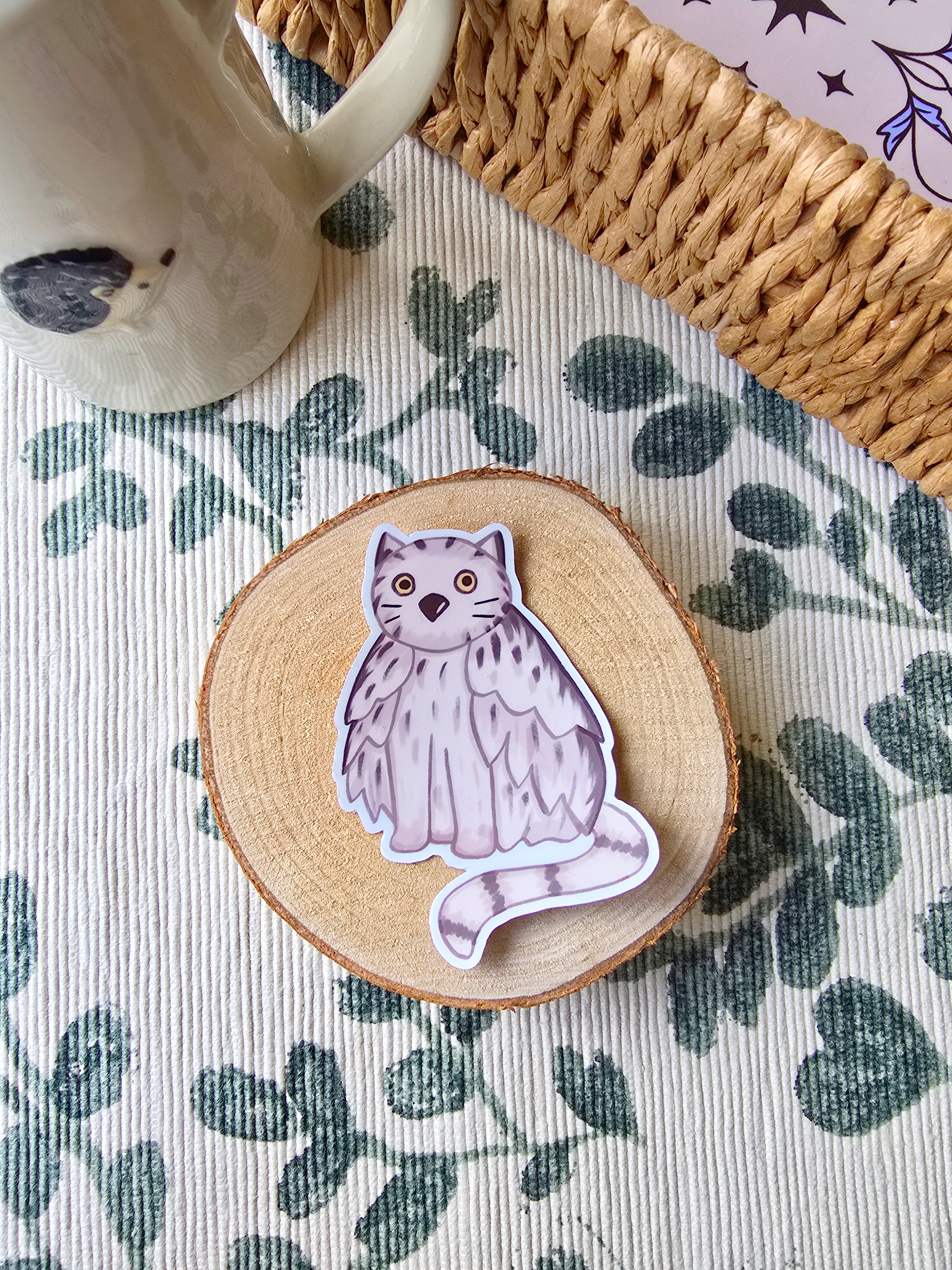 Cat-Owl Sticker